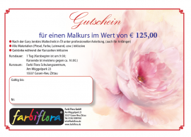 Gutschein f�r einen Malkurs - Bild vergr��ern 